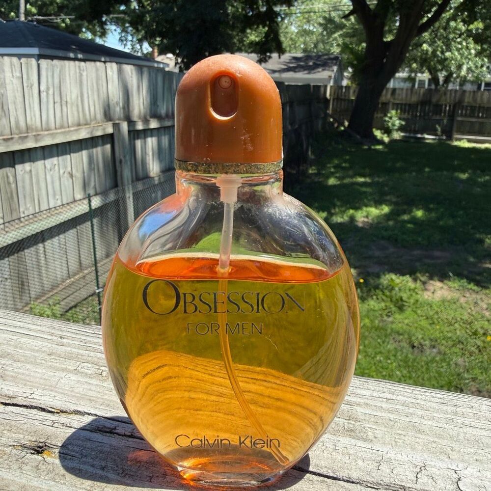 90s Vintage OBSESSION For Men Calvin Klein 4oz EDT Cologne Spray Original Formul